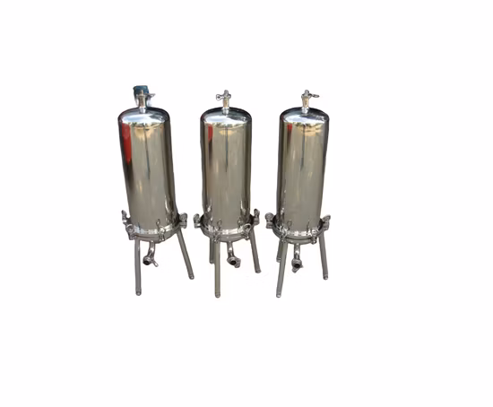 Water Treatment 10 20 Inch Micro Ss 304 316L Stainless Steel Single & Multi Cartridge Water Filter Housing for Industrial Liquid Oil Filter